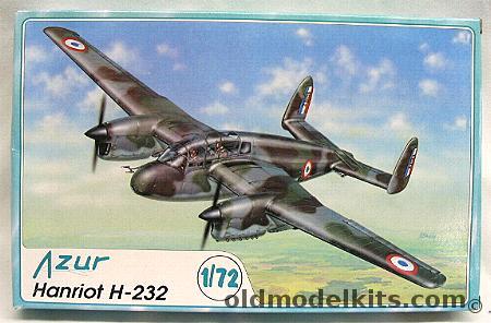 Azur 1/72 TWO Hanriot H-232 - French Luc 1940 / German Luftwaffe / Finnish Air Force LeLev 48 February 1942, 011 plastic model kit